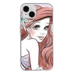 ERT Group Coque de téléphone Portable pour Apple Iphone 14 Plus Original et sous Licence Officielle Disney Motif Ariel 005 Parfaitement adapté à la Forme du téléphone Portable, Coque en TPU