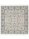 RugVista, Nain Florentine, Fait à la Machine, Tapis, Tapis Oriental, Pile Moyenne, 250 x 250 cm, Carré, Oeko-Tex Standard 100, Polyester, Couloir, Chambre, Cuisine, Salon, Crème