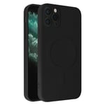 iPhone 11 Pro Case Silicone Soft-touch Interior Mag Cover Black Case