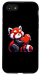 iPhone SE (2020) / 7 / 8 Red Panda Valentine's Day Design for Women Girls Kawaii Case