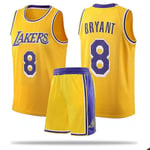 Lakers Kobe Bryant Nr 8 Baskettröja Set Barn/Ungdom S