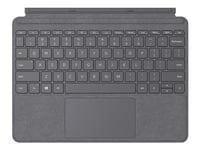 Microsoft Surface Go Type Cover - Clavier - avec trackpad, accéléromètre - rétroéclairé - Allemand - charbon de bois léger - commercial - pour Surface Go, Go 2, Go 3