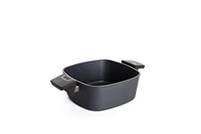 Woll Diamond Lite - Casserole carrée - 22 x 22 cm - Hauteur : 9 cm - 3,5 l - Avec 2 poignées latérales - Convient pour vitrocéramique, gaz, électrique, halogène - Ne convient pas à l'induction -