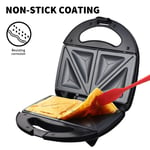 Toastie Maker 2 Slice Sandwich Toaster Non-Stick Machine Easy Clean 750W New UK