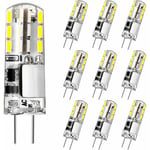 Ampoule G4 led, 12V 2W Équivalent 20W Ampoule Halogène, Blanc Froid 6000K, 180LM, Sans Scintillement, Ampoule à Économie D'énergie pour Lustre de
