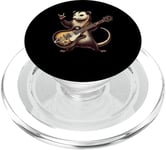 Retro Possum Rock Music Men Kids Women Funny Opossum Rock PopSockets PopGrip pour MagSafe