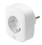 Deltaco Smart Home Smart WiFi Plug 2,4 GHz, energiovervåking, 10A - Hvit