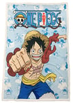 Homadict Plaid Sherpa One Piece - 100x150cm - Couverture Polaire Douce & Chaude - Luffy - Qualité Elevée & Confortable - Licence Officielle