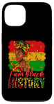 Coque pour iPhone 13 I am Black History Juneteenth celebration afro-américain