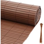 Swanew - Canisse en pvc à double face, Brise Vue pour Jardin, Balcon et Terrasse, Occultant Clôture 90 x 300 cm, Résistant aux Intempéries,