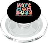 Moms the Boss – Cadeau mignon pour la fête des mères PopSockets PopGrip pour MagSafe