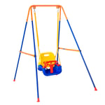 VEVOR Swing Sets for Backyard 3 in 1 Toddler Swing Set with 4 Sandbags Foldable