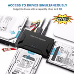 Zilkee Ultra Recovery Converter USB3.0 till SATA/IDE Hårddisk Kabel Disk Adapter EU-kontakt - Perfekt