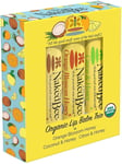 The Naked Bee Organic Lip Balm Trio Gift Set Orange Blossom, Coconut, Citron & 