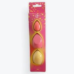 W7 Cosmetics Glow Getter Neon Beauty Sponge Trio - Face Makeup Applicator 