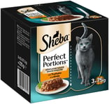 Sheba Perfect Portions 96 x 37,5 g - Saus med kalkun