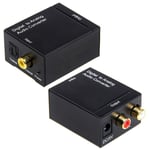 Coaxial Numérique Toslink Adaptateur Convertisseur Vers Audio Analogique Rca L/R