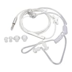 (White)AXOC Air Tube Headphones 3.5mm Noise Canceling Air Tube Headphones For