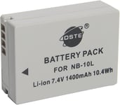 NB-10L DSTE Rechange Batterie Compatible pour Canon PowerShot G1X,G3x,G15,G16,SX40,SX50,SX60 G3 x Caméra