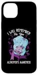 iPhone 14 Plus I Will Remember You Alzheimer's Awareness Purple Elephant Case