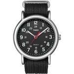 Timex Indiglo Mens Watch, Black Material Strap T2N647 - RRP £59.99