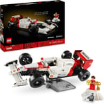 LEGO Icons McLaren MP4/4 & Ayrton Senna Vehicle Set, F1 Race Car Model kit for &