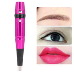 Electric Permanent Makeup Pen Eyebrow Lip Eyeliner Tattoo Machine (Rose Red SG5