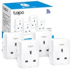 Tapo Smart Plug Wi-Fi Outlet, Works with Amazon Alexa & Google Home,Max 13A Wireless Smart Socket, Device Sharing, No Energy Monitoring, Alexa Plug, No Hub Required,Tapo P100(4-pack)(package may vary)