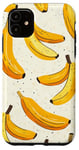 Coque pour iPhone 11 Forme simple de banane minimaliste à motif de fruits