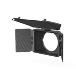 SMALLRIG Mini Matte Box Pro pour Camera Reflex Numériques sans Miroir, Livré avec 4 Plateaux de Filtre de 5,65" et Anneau Adaptateur 67 mm/72 mm/77 mm/82 mm-95 mm - 3680