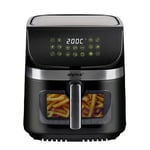 alpina Air Fryer 9L- Airfryer XXL - Friteuse sans Huile avec Écran Digital - Friteuse Electrique avec Minuterie et Température de 60 à 200℃ - avec 8 Programmes de Cuisson et Fenêtre de Visualisation