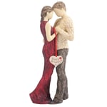 More Than Words Happy Anniversary Figurine by Arora Design Ltd, Red, 11 inches