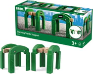 BRIO Train Track Stacking Supports for Kids Age 3 Years Up - Compatible with all