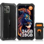 Blackview BV5300 Plus Rugged Phone, 24GB RAM+128GB ROM/2TB, Android 13 Phone, 6580mAh Battery Rugged Smartphone, 6,1" HD+Display, 13MP Triple Camera Waterproof Phone, NFC, OTG,Face Unlocked -Black