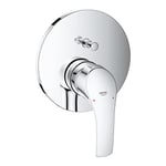 GROHE Eurosmart Single-Lever Shower/Bath Mixer Trim Set, 2-Way Diverter, Concealed Installation, Chrome, 24043002