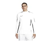 Nike Academy Men's Dri-FIT 1/2-Zip WHITE/BLACK/BLACK, storlek XX-Large