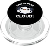 I Like My Music Cloud Funny Weather Puns PopSockets PopGrip for MagSafe