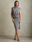 Reiss Hester Wool Cashmere Blend Midi Dress