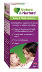 Nature & Nurture Baby & Child Vitamins Vegan-Friendly Gentle Liquid Multivitamin