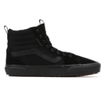 Vans Homme Basket, Toile Suédine Noire Noire, 41 EU