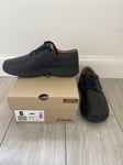 Clarks Men’s Nature 5 Lo Black Leather UK Size 8H BNIB