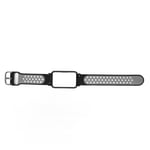 20mm Watchband Lightweight For FREE Smart Watch Black Gray + Black Shell