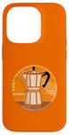 Coque pour iPhone 14 Pro Cafetière rétro pour machine à expresso