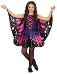 FIESTAS GUIRCA Déguisement pour Fille Papillon Violet - Déguisement Enfant Papillon Monarque Rose - Déguisement pour avec Ailes enfant 7-9 ans