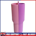 Silicone Drink Divider Water Mug Liner for Stanley Tumbler 40oz (Pink+Purple)