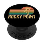 Rocky Point Vacation Palmiers et coucher de soleil PopSockets PopGrip Adhésif