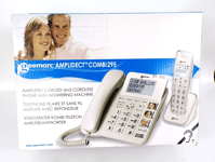 GEEMARC Amplidect Combi295 Téléphone filaire et sans fil + Répondeur - Senior