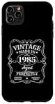 Coque pour iPhone 11 Pro Max Vintage Made in 1985 Original Parts T-shirt d'anniversaire