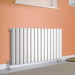 NRG 600x1020mm Horizontal Flat Panel Designer Bathroom Central Heating Rad Radiator Chrome Single