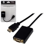 Adaptateur HDMI Mâle / VGA + Jack 3.5 mm femelles